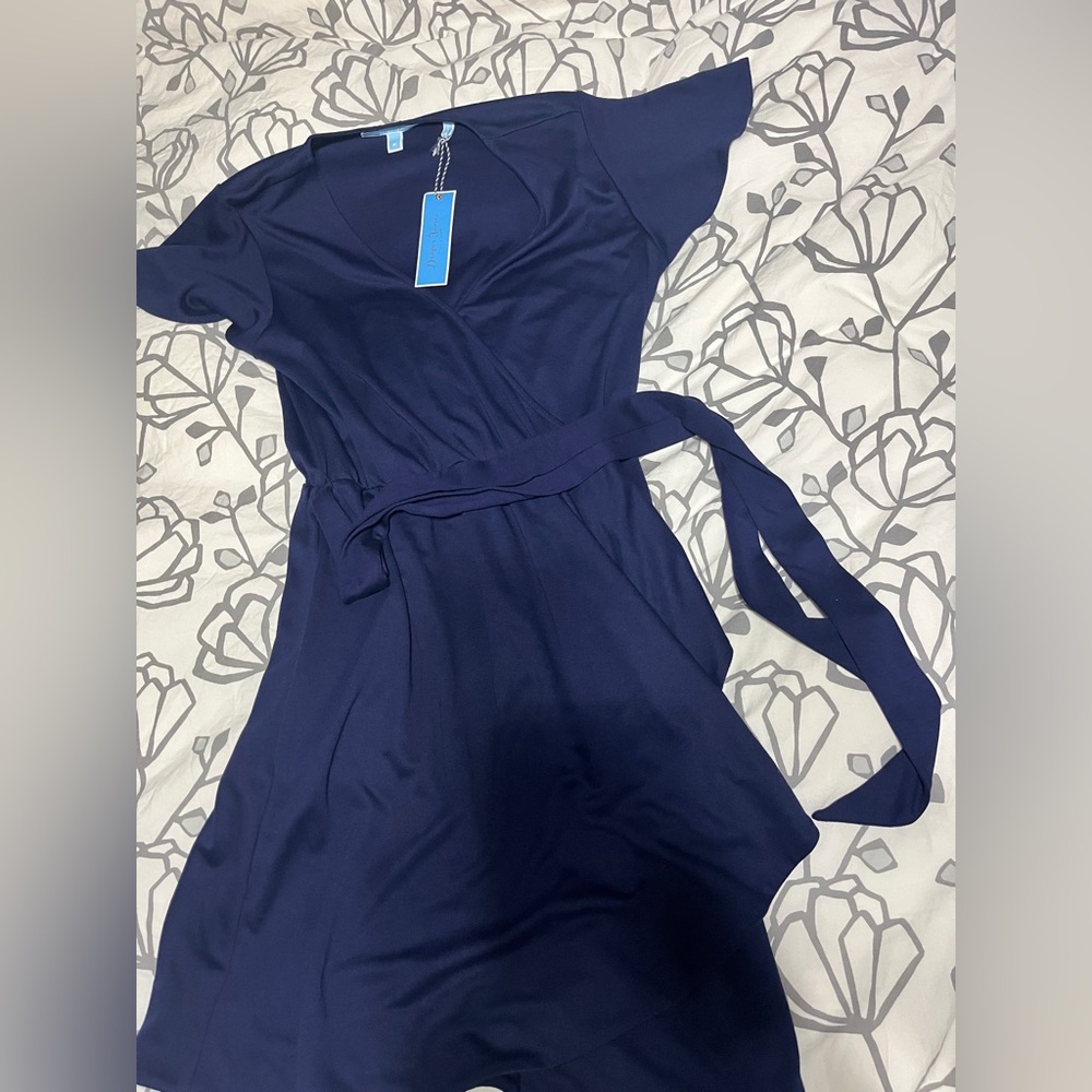 Medium Draper James Blue Flutter Sleeve Wrap Sundress